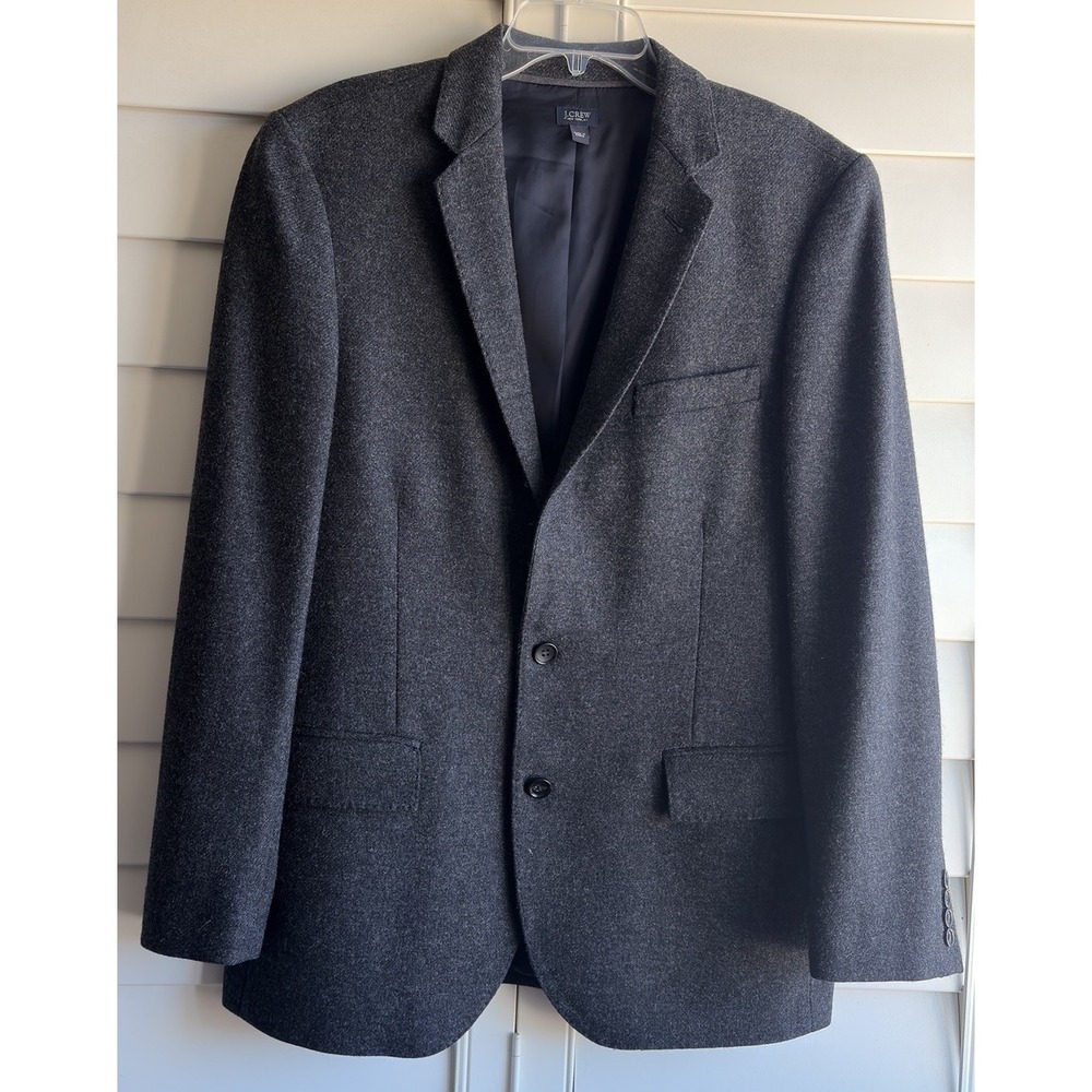 J.Crew Ludlow Blazer 40R Yorkshire Tweed Moon 100% Wool Gray Sport Coat